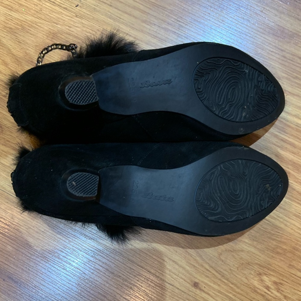 Fur suede booties - Picture 3 of 4